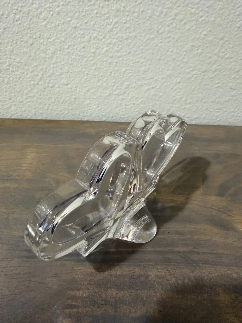 Waterford Marquis Crystal Double Heart Mini Picture Frame Wedding Engagement Lov
